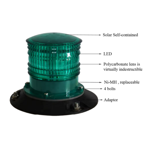 DWS305 Solar Navigation Light – Green